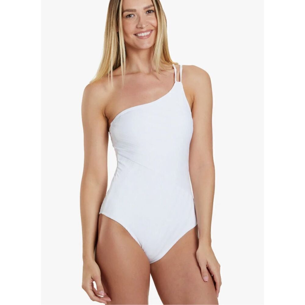 New La Blanca white one piece swimsuit. Size 6. Retails $130 - Picture 3 of 11
